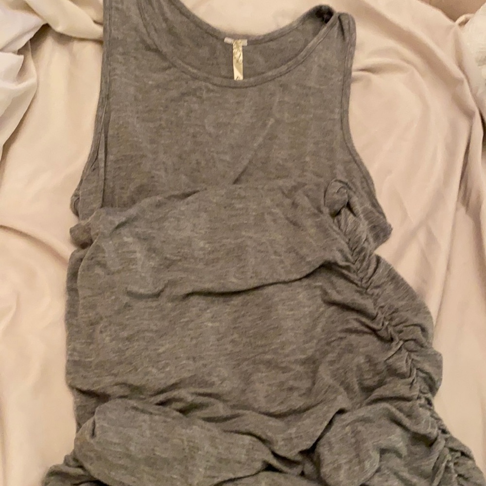 Long very ruched tank dress